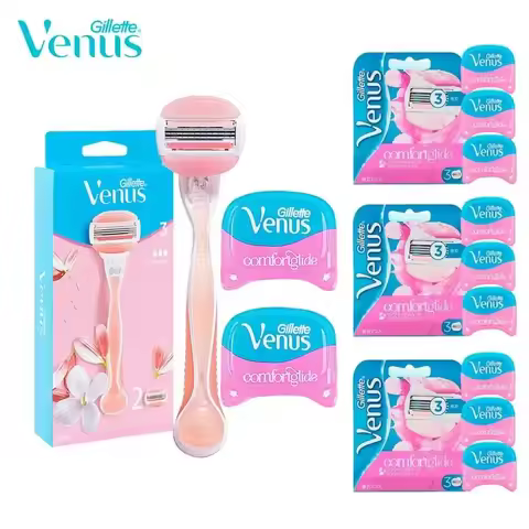 Gillette Venus Comfortglide Razor for Women Face Arm Leg Body Hair Shaving Machine 3 Layer Blade wit