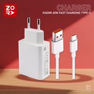 ZORA CHARGER XIAOMI 65W TURBO CHARGE ORIGINAL 100% USB TYPE C XIAOMI TURBO 65 WATT CHARGER/