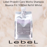 LebeL ProEdit CareWorks Shampoo Bounce Fit 1000ml Refill White 1.0 Liter (x 1)