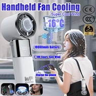 WP Handheld Fan Cooler Fan Portable 9800mAh Mini Fan Recharable 100 Level Adjustment With Strong Win