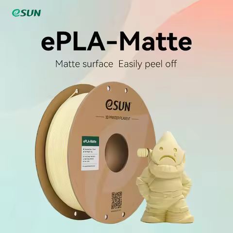 eSUN 3D Printer Filament Matte PLA 1.75mm Dimensional +/- 0.03mm 1KG (2.2 LBS) Spool 3D Printing Mat