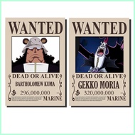 ℗ ◿ ♞,♘,♙NEW BOUNTY - One Piece Shichibukai / Warlords Wanted Poster