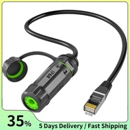 RJ45 Waterproof Butt Connector Ethernet Adapter Extension Cable M20 RJ45 Shielded Connector with Cab