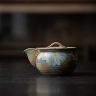 Japanese Style Stoneware Aquarius Pot Pure Handmade Teapot One-Handed Grab Pot with Filter Household