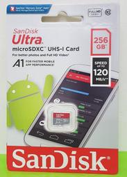 彰化手機館 SanDisk 256G 記憶卡 microSDXC 256GB class10 TF UHS-1 A1