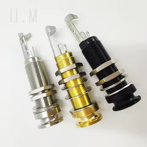 Acoustic Guitar Jack Long Pin Jack Single Channel Guitar Jack Electric Guitar Output Jack Guitar Acc