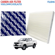 กรองแอร์ ฟิลเตอร์ ยี่ห้อ COCO ใช้กับ โตโยต้า วีโก้ แคมรี่ วีออส อัลติส FIL0046 Carbin Air Filter for Toyota Vigo Camry Vios Altis คุณภาพดี