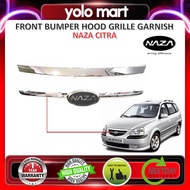 【 NAZA CITRA 】 Front Bumper Grille Chrome Moulding Garnish - Top or Centre Part ( OEM Fitting / Made