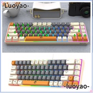 LUOYAO1 RAIKU K68 Keyboard, 68 Keys Thai Keys Gaming Mechanical Keyboard,  Rainbow Color Blue Switch