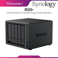 SYNOLOGY DS1525+ NAS DISKSTATION 5 BAYS WITH 2 BUILT-IN 2.5GbE PORTS | DATA BACKUP HOME CLOUD NAS ST
