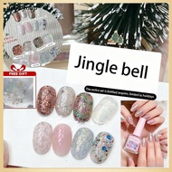 ✨ 【FREE GIFT】ADHERE Nail Gel Yanling Jingle Bells Series Edelweiss Christmas Holiday Manicure Green 