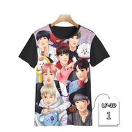 Bts Girls T-Shirts For Girls BTS Kpop Shirts BTS Artist LP3D-1