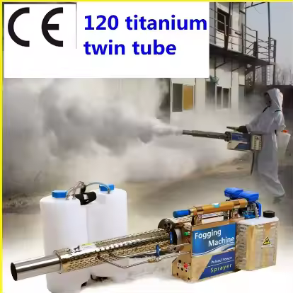 Water mist and smoke machine fog mist spray pulse type greenhouse fruit tree rice field wheat