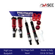 PREMIUM P6 Toyota Vios NCP150 2013 - 2018 High Low Soft Hard 32 Clicks Adjustable Shock Absorber