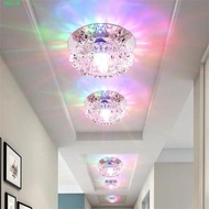 HELIX LED Ceiling Lights, Aisle Flush 220V Balcony lamp, Multicolor Downlight Crystal Modern 3W Corr