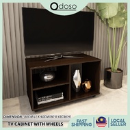 HP062 TV Console TV Cabinet Rak TV With Caster With Wheels For Apartment Airbnb Hostel Furniture Per