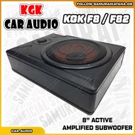 🔊 Original KGK CAR AUDIO KGK F8 / F82 Powered Active Sub Woofer 8 Inch Low Profile Underseat Subwoof