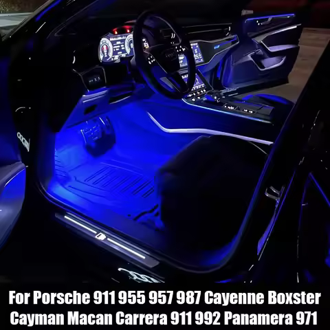 For Porsche 911 955 957 987 997 Cayenne Boxster Cayman Macan Carrera 911 992 Panamera 971 Car Footwe