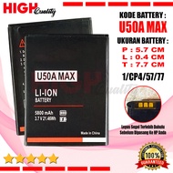 Baterai Battery HighQuality Evercoss cross U50A Max 5.0 Inchi 4G LTE Hp Jadul Batre