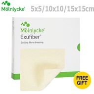 Molnlycke Mepilex Exufiber Gelling fibre dressing with Hydrolock® technology -All Sizes