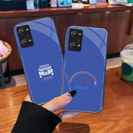 Midnight Blue Tempered Glass Case Realme C2,Realme C3,Realme C11,Realme C12,Realme C17 Premium Glass