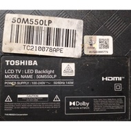 (D0025) TOSHIBA 50M550LP PART TV USED (MAIN BOARD,TCON BOARD,TCON RIBBON,LVDS,SENSOR & POWER BUTTON)