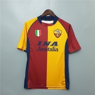 01-02 AS Roma Home Retro Football Jersey S-2XL