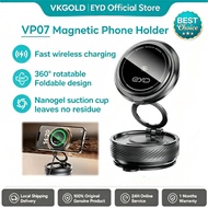 EYD VP07 Magnetic Phone Holder: Vacuum suction cup design 360° rotation foldable universal car/deskt