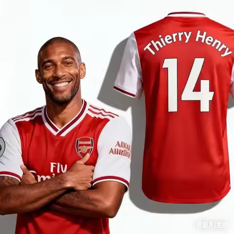 New Design A Must-have for Arsenal Fans! Henry Divine Striker 3D Printed Jersey – Casual Loose-Fit S