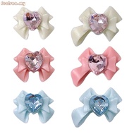 feelsaa 3D  Nail Art Decorations Colorful Bowknot Nail Accessories 3D Bows Nail Charm