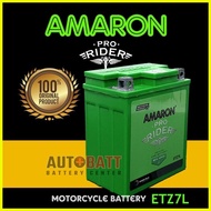 ♞,♘Amaron Pro Rider ETZ7L (YTX7L) Maintenance-Free Motorcycle Battery