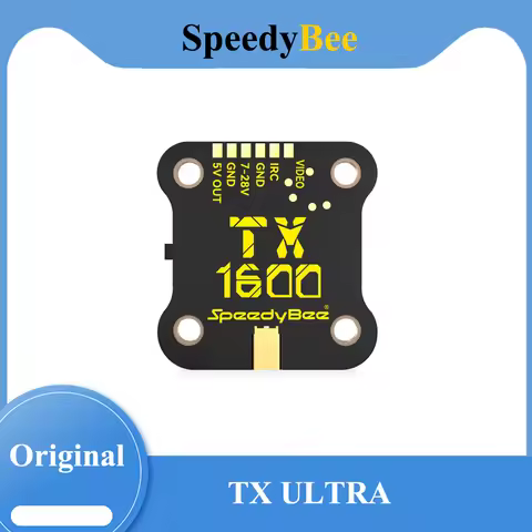 SpeedyBee TX ULTRA TX1600 5.8GHz 48CH 1.6W Analog VTX High-efficiency Heat Sink 2-6S LIPO 20X20mm fo