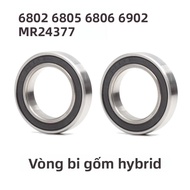 2 Chiếc Lai Gốm Phần Mỏng Vòng Bi 6802 6805 6806 6902 2RS MR24377 Cho Xe Đạp Xe Đạp 15 Mm 24mm 25 Mm