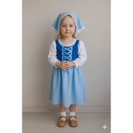 Noni Netherlands Dress Girls' Dress/ Birthday Dress/ Vintage Midi Dress/ Midi Dress/ Children's Gami