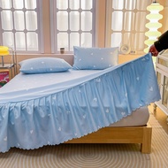 Alls Wonderland Bedskirt High Deep Pockets Bedsheet Flower Printed Bed Skirt Mattress Cover Height 4