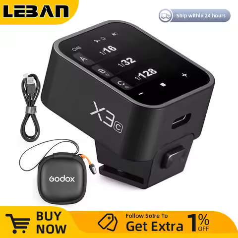 Godox X3 TTL HSS 2.4G Wireless Flash Trigger OLED Touch Screen Transmitter Quick Charge for Canon Ni