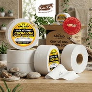 Bao Bao Large Industrial Toilet Paper Roll - Soft, Dust-Free, Dissolves Fast in Water