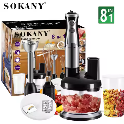Immersion Blender, Electric Hand Blender 1000 Watt, Handheld Kitchen Gadget Blender Stick for Soup, 