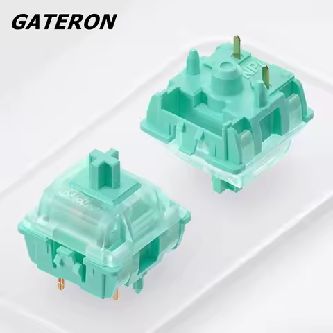 Gateron NuPhy Mint Switch Early bottoming Linear 37g 5 Pins Keyboard Switches Lubricated 21mm Spring