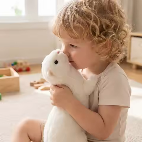 Soft Fluffy Ferret Stuffed Lifelike Appearance Realistic Design Ferret Huggable 47cm Ferret Stuffed 