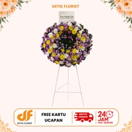 Wreath Flowers Today's Message Can Be Shiped Today Free Greeting Card