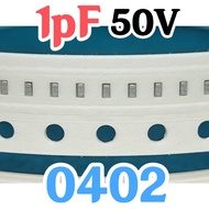 10pcs Ceramic Capacitors SMD 0402 1005 50V 1pF 1 pF 50V 0.001nF 0.001nF 0.001nF 50v