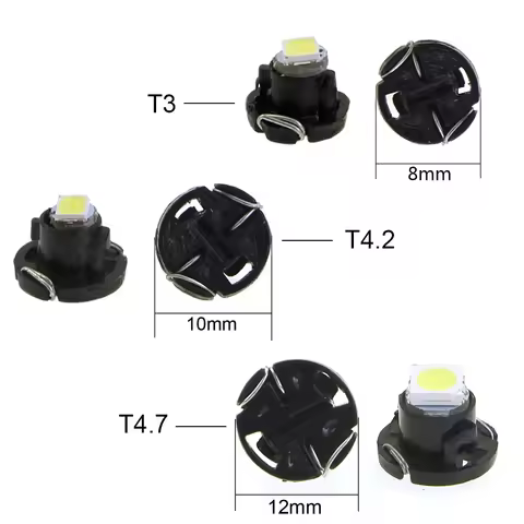 10pcs/set Dashboard lights T3 T4.2 T4.7 Car LED Neo Wedge Switch Radio Climate Control Bulb Instrume