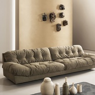 Sofa awan Baxter minimalis Itali, fabrik berteknologi vila, sofa kulit asli minimalis Itali untuk pa