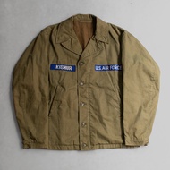 < White Wood 11 > 40S US NAVY N4 DECK JACKET Army B