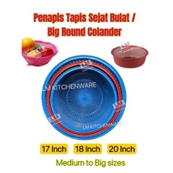 TAPIS BULAT PENAPIS BAKUL TAPIS SEJAT BULAT PLASTIK / ROUND COLANDER FRUIT VEGETABLE STRAINER BASKET