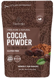 Cocoa Powder 16 oz. Raw Cacao Powder Unsweetened, Unsweetened Cocoa Powder for Baking, Baking Cocoa 