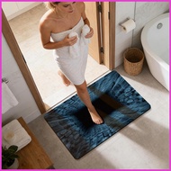 3D Hole Rug 31.5 X 19.7 Inch Non-Slip Quick Dry Decoration 3D Carpets Optical Illusion for Thanksgiv