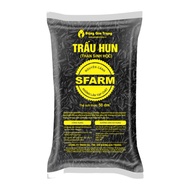 SFARM smoked rice husk 50dm3 | Dang Gia Trang (Biochar charcoal - Biochar - whole wings)