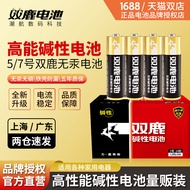 Shuanglu No. 5 Battery Alkaline AA Battery LR6 No. 5 Alkaline Battery Durable Battery Toy Mercury-Fr